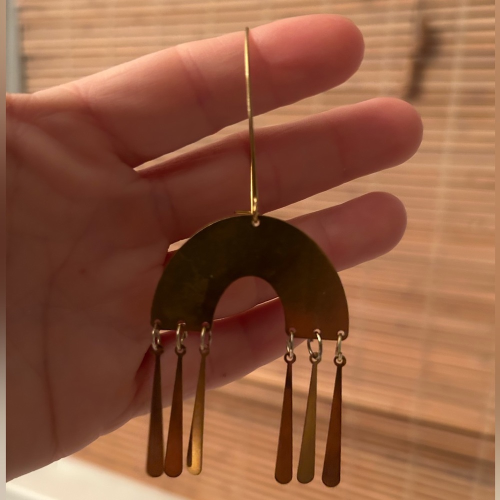 Kalea Collection - brass earrings - boho